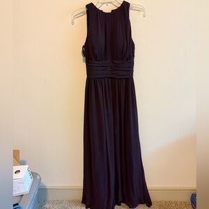 Bill Levkoff Deep Purple Maxi Dress